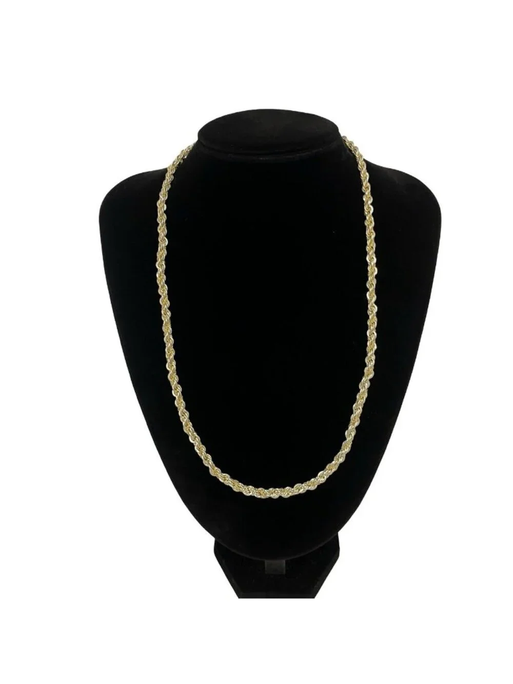 Tiffany & Co Vintage Twisted Rope Necklace Silver Yellow Gold